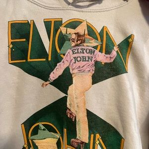 Elton John - goodbye yellow brick road offical concert sweatshirt